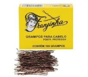 Grampo de cabelo Nº5 com 100 unidades - marrom